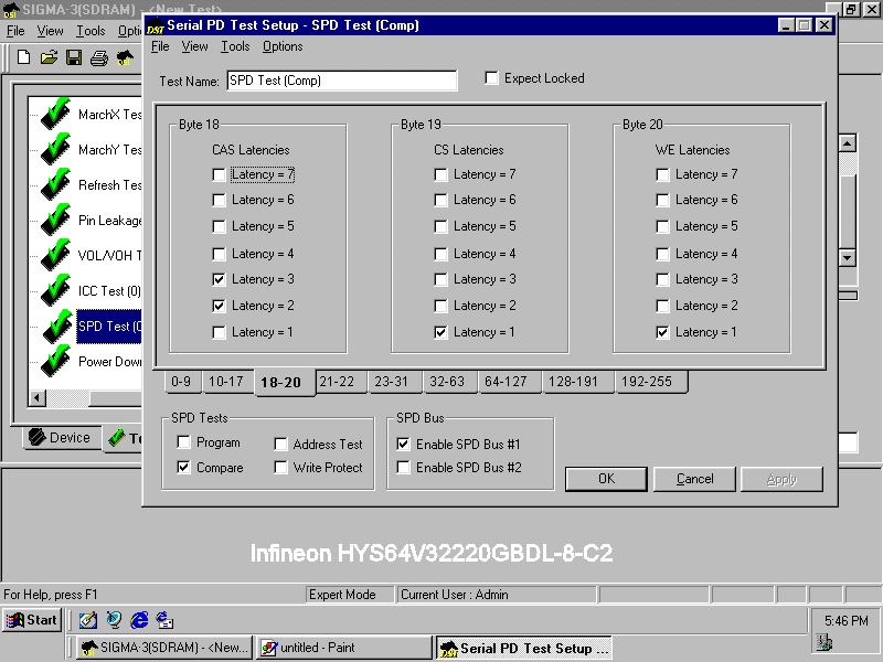 Infineon SPD bytes 18-20