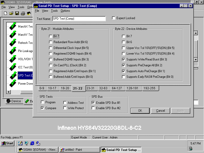 Infineon SPD bytes 21-22
