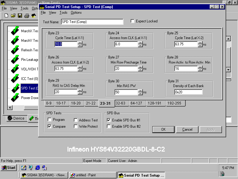 Infineon SPD bytes 23-31