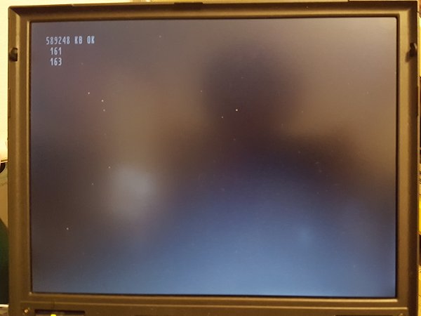 Boot errors 161 and 163; text mode