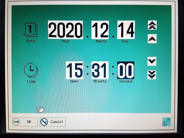 Done entering date and time info
