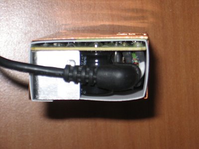 Close up of DC cable