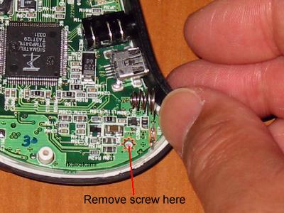 Peel back plastic strip