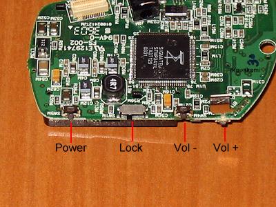 Back side of main board