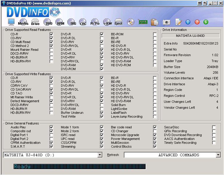 DVDInfoPro main screen
